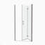 Porte de douche pivotante universelle à ajustement de 1 3/8 po avec finition en verre trempé de 1/4 po 3672-111950519