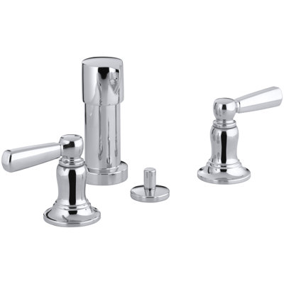 Robinet de bidet à jet vertical Bancroft avec poignées levier
