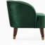 Fauteuil d'appoint rembourré avec pieds en bois-1660113093