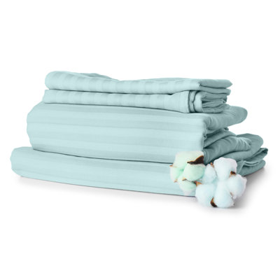 BEDDING Microfiber Striped Sheet Set