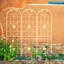 Metal garden trellis set for climbing plants-114504778