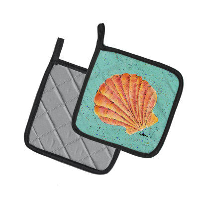 Caroline's Treasures Shells Polyester Potholder