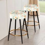 Brough - Animal Print Bar Stools Set Of 2