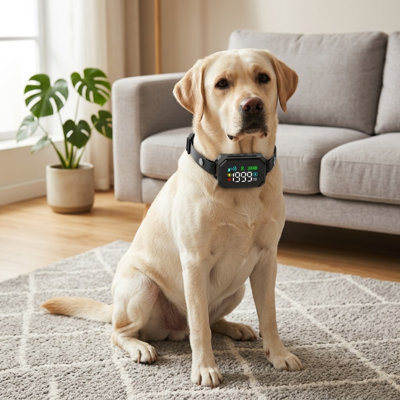 GPS-Guided Wireless Boundary System, Adjustable Circular Range 33-1999 Yards, IPX7-Rated Waterproof Receiver Collar, Tone/Vibration/Static Correction, Designed for Pets Over 18 lbs