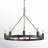 Davy 9 - Light Dimmable Wagon Wheel Chandelier-467852802-467852803