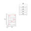 Commode 4 tiroirs en noyer teinté avec tablette ouverte