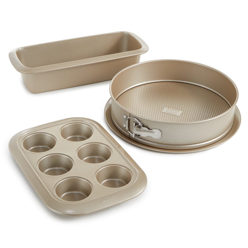 BergHOFF Leo Balance 3 Piece Non-stick Carbon Steel Bakeware Set, Beige