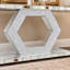 Miroir d'entrée hexagonal en cristal Sparkling