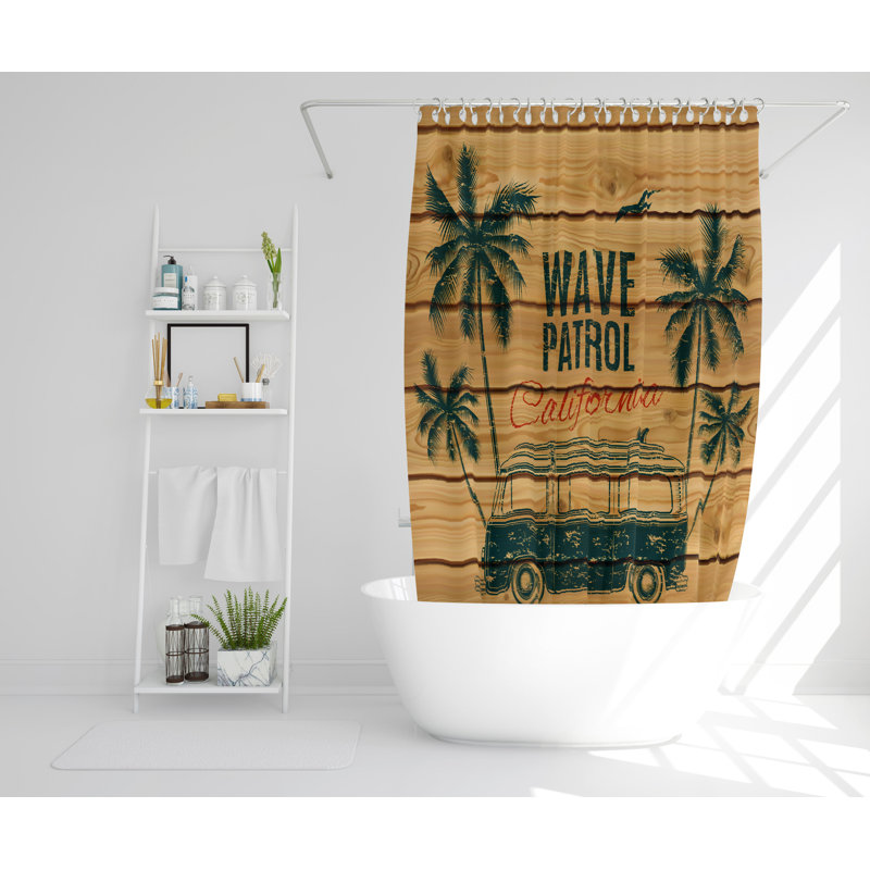 Angie 2 Piece Polyester Shower Curtain Set, 168cm H x 168cm W