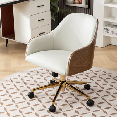 Genuine Leather Upholstered Office Chair