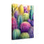 Plantes et fleurs, motif de cactus colorés
