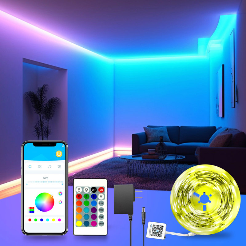130 pi Bande lumineuse à DEL intelligente intégrée à intensité variable