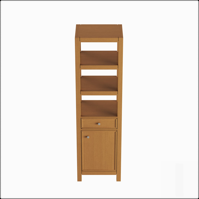 Meuble-lavabo de salle de bain en chêne durable de 20 pouces avec beaucoup de rangement, parfait pour les petites salles de bain et une organisation efficace.