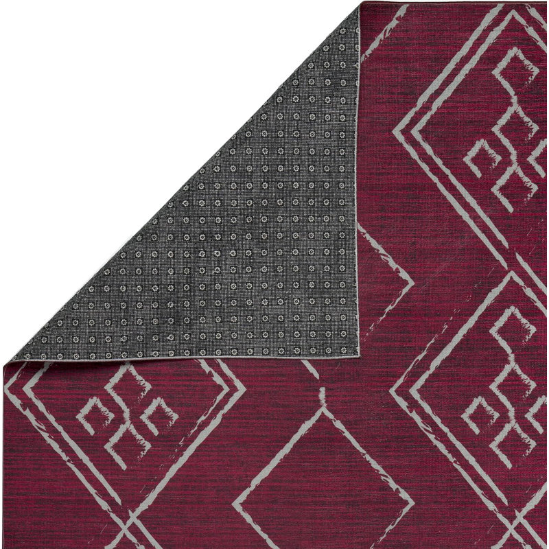 Kelchner Washable Geometric Indoor Rug, Runner 2'2'' x 6'