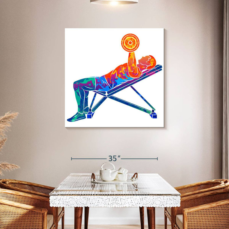 Arney Bodybuilding, 39" H x 39" W