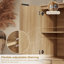 Buffet à panneau cannelé 31,5 po Designer Modern-1143090445
