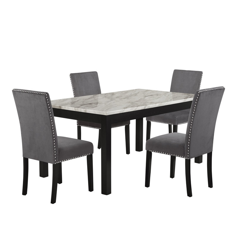 Ensemble repas pour 4 personnes Ebeling, Gris