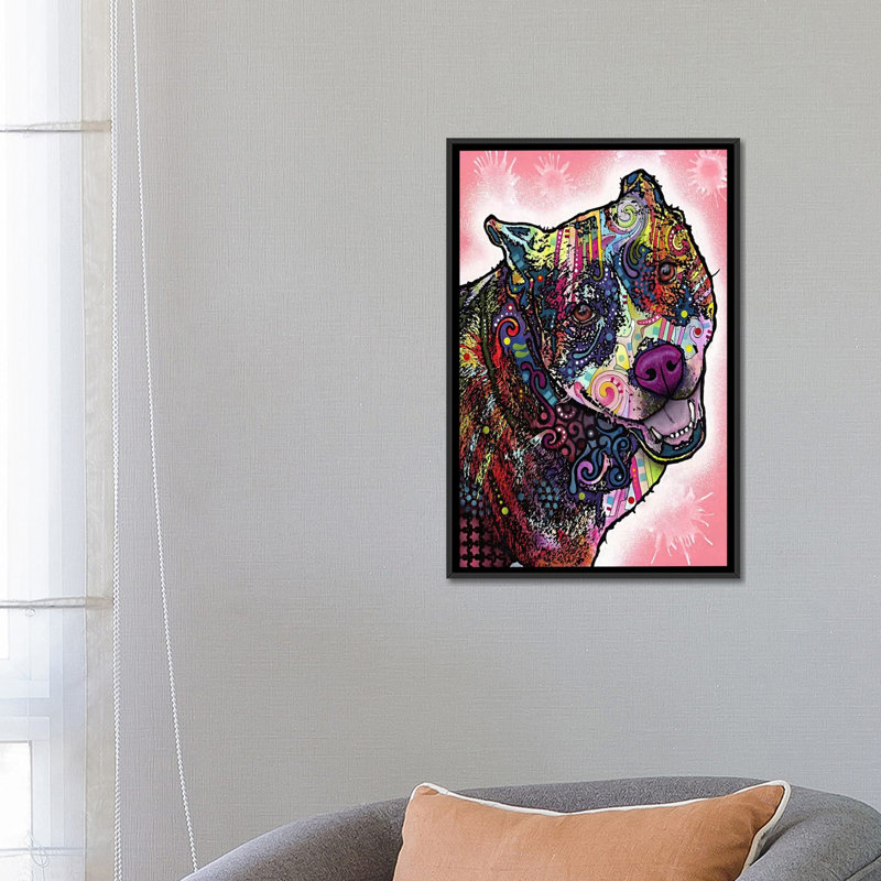 " Indelible " by Dean Russo, 26" H x 18" W x 1.5" D, Black Framed