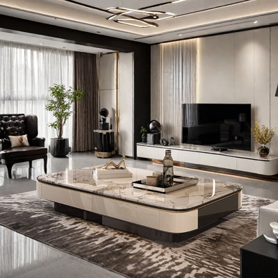 Simple Granite Surface Italian Coffee Table