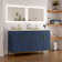 60'' Free Standing Double Bathroom Vanity with Sink and Engineered Stone Top