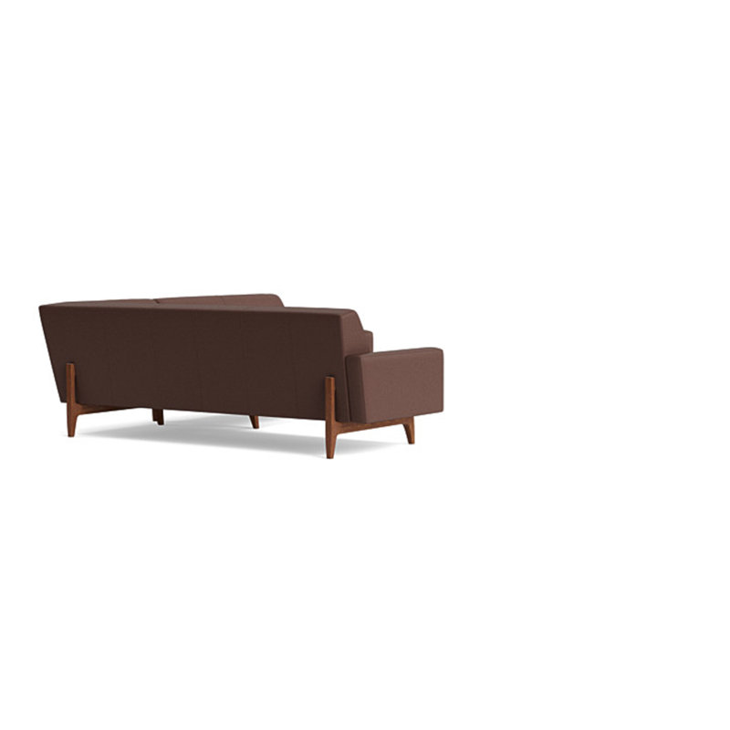 Tyler Sectional, Left Hand Facing, Leather - Deep Blue