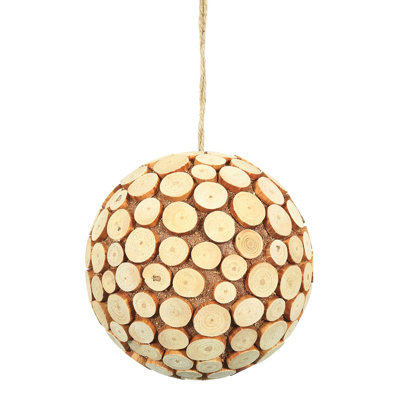 Vickerman Pine Chip Ball Ornament 6'' Ball Ornament