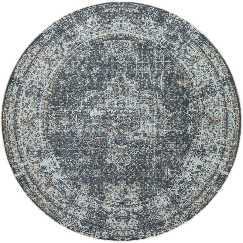 Majed Abstract Indoor Rug, Round 6'1"