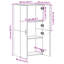 Classeur en bois d'ingénierie 23,6 po x 12,6 po x 45,3 po-120614593
