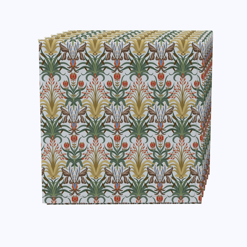 Carrette 100% Cotton Floral Square Napkin