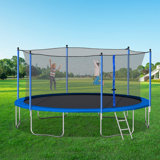 14FT  Trampoline With Safety Enclosure Net,Heavy Duty Jumping Mat And Spring Cover Padding For Kids And Adults,  Ladder