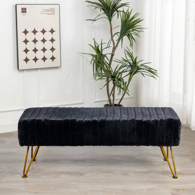 Dariene Faux Fur Upholstered Bench