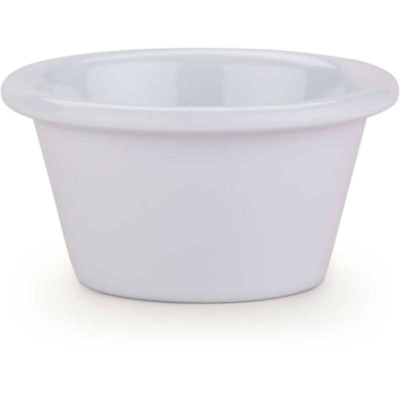 Melamine Smooth Sauce Ramekin, 2 oz, White