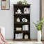 Vitrine à 4 niveaux avec portes rabattables, idéale pour les objets de collection et de décoration intérieure, solution de rangement durable et élégante-1215163716
