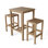 Avalon Outdoor 3 - Piece Teak Bar Height Dining Set