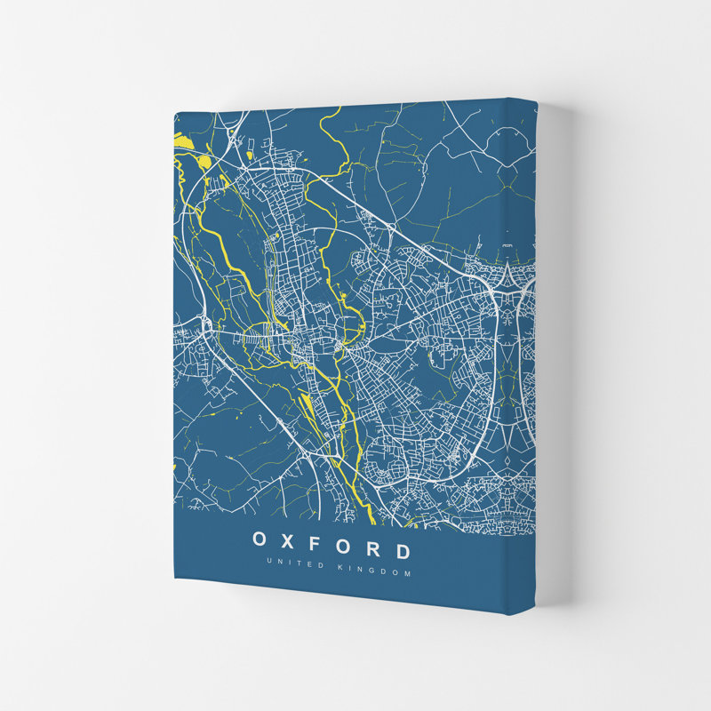 Oxford II - Print, 59.4cm H x 42cm W x 4cm D, Wrapped Canvas