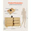Commode 6 tiroirs en rotin