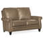 Reddish Leather Loveseat-161546617-161546609-161546512