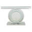 Andreja 120cm W Mirrored Glass Console Table with Crystal Inlay