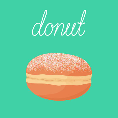 Donut by Slowcentury - Wrapped Canvas Print