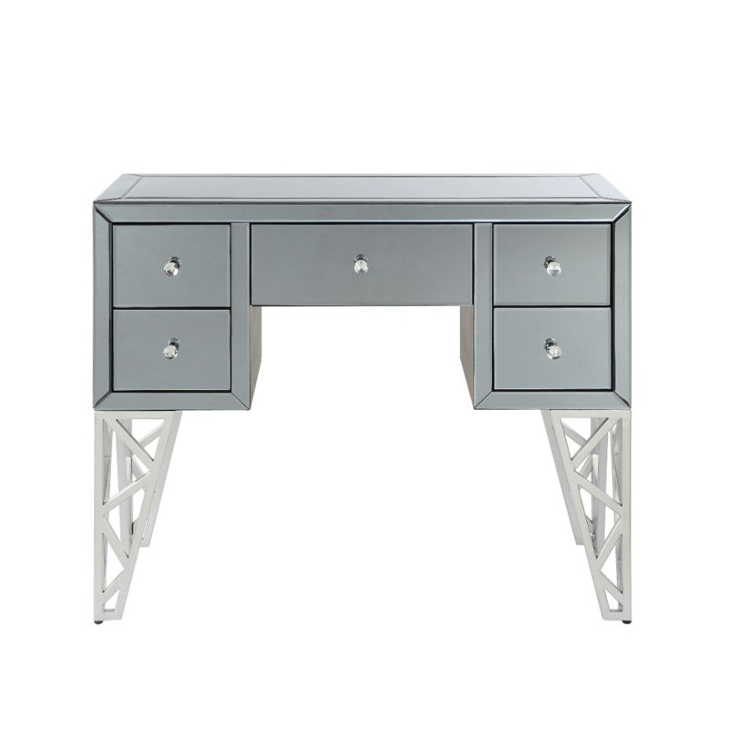 40'' Glass Top Console Table