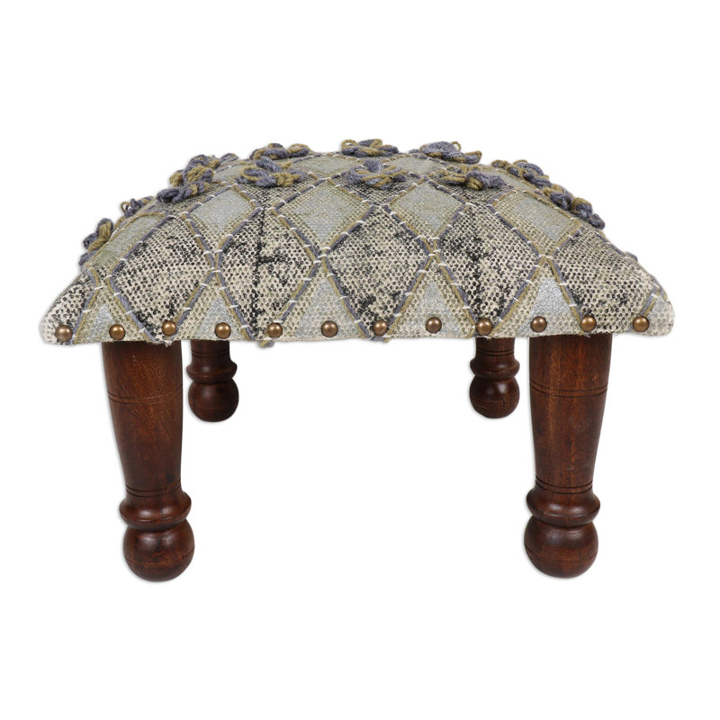 Solid + Manufactured Wood Accent Stool