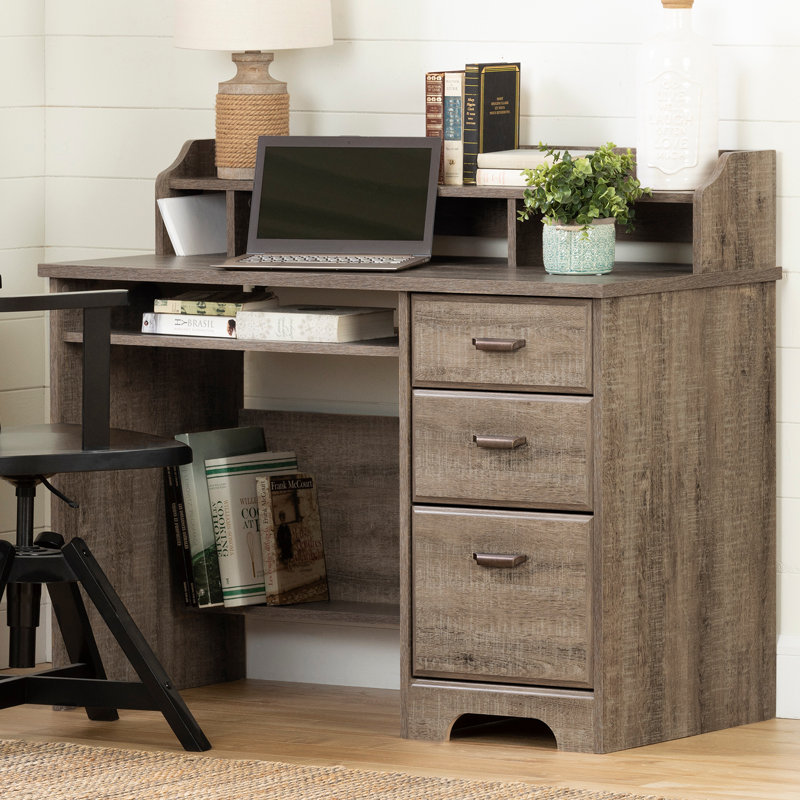 Versa Computer Desk, Weathered Oak