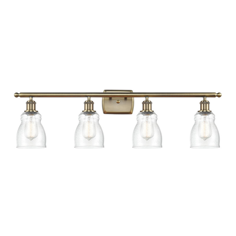 Éclairage pour salle de bain 3 lumières Mccarver, Grainé, Ampoule non incluse, Laiton antique