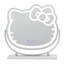 Hello Kitty Kawaii Lighted Makeup Mirror with Adjustable Tilt and Sturdy Metal Base, Lighting Change Button