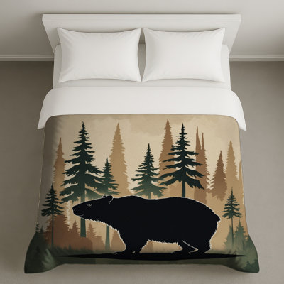 Housses de couette Capybara Silhouette Forest