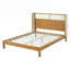 Base de lit plateforme en bois d'hévéa de qualité supérieure avec tête de lit, alliant durabilité et design élégant pour une expérience de sommeil luxueuse-954059296