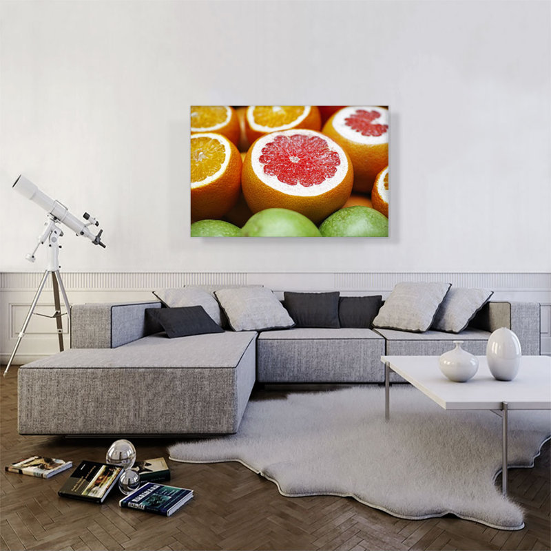 " Oranges Blood Orange ", 26" H x 40" W x 1.5" D