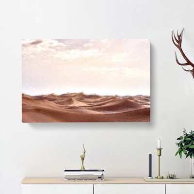 Hike Over The Sahara Desert - Wrapped Canvas Painting