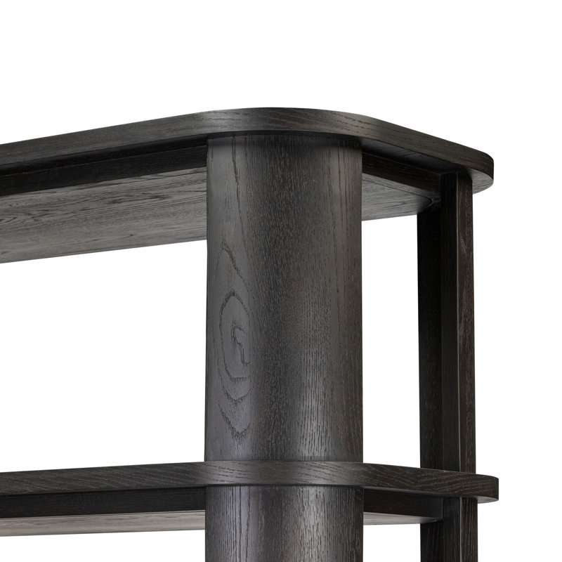 Connell Bookcase-Worn Black Veneer