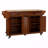 Kitchen Island With Rubber Wood Countertop, Kitchen Cart On 5 Wheels With Storage Cabinet And 2 Top Drawers And A Center Double-Layered Storage Drawer-924781681